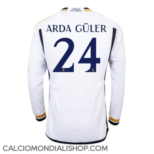 Maglie da calcio Real Madrid Arda Guler #24 Prima Maglia 2023-24 Manica Lunga